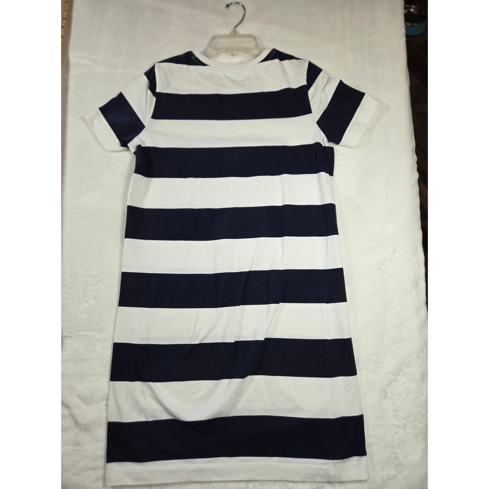 Boden Navy White Striped Cotton T-Shirt Dress US 4R Nautical Coastal - Picture 7 of 7